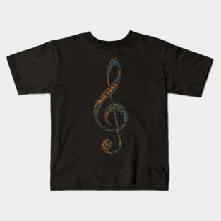 Music Teacher Gifts Key Sol Pentagram Notes design Kids T-Shirt